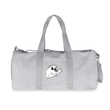 Polar Bear Greeting - Recycled Canvas Sports Bag by Stanley/Stella - heather grey - Front