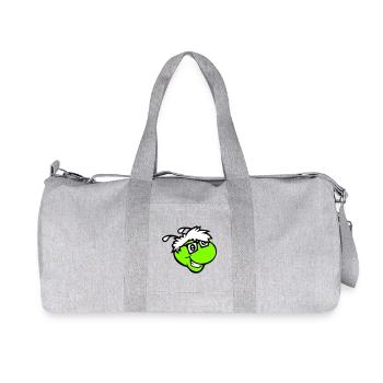 Nerd Caterpillar Intelligent Geek Worm Horn-rimmed Glasses Smart - Recycled Canvas Sports Bag by Stanley/Stella - heather grey - Front