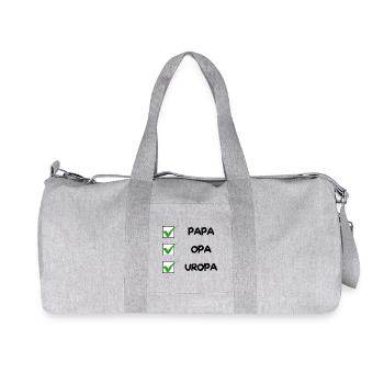 Liste de contrôle de l’UROPA - Sac de sport en toile recyclée Stanley/Stella - gris chiné - Devant