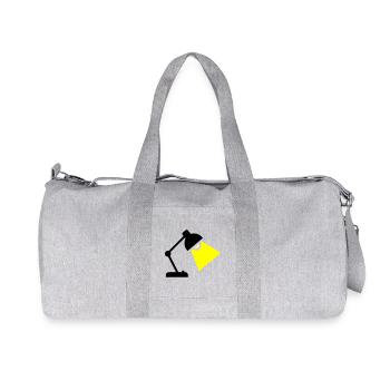 Desk Lamp Light Idea - Recycled Canvas Sports Bag by Stanley/Stella - heather grey - Front