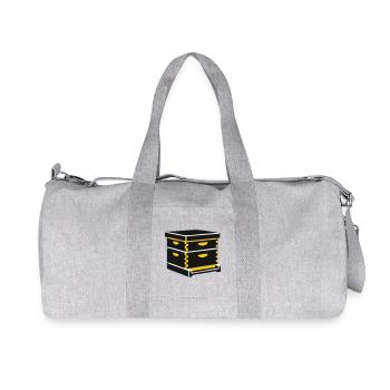 Beehive hive beekeeping apiary beekeeper - Recycled Canvas Sports Bag by Stanley/Stella - heather grey - Front