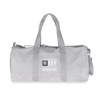 F5 Taste Programmierer - Recycelte Canvas-Sporttasche von Stanley/Stella - Grau meliert - Vorne