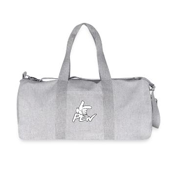 Graphique de la main Pew Pew - Sac de sport en toile recyclée Stanley/Stella - gris chiné - Devant