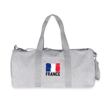 Brushstroke French Flag - Recycled Canvas Sports Bag by Stanley/Stella - heather grey - Front