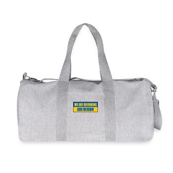 We are defending our freedom - Recycled Canvas Sports Bag by Stanley/Stella - heather grey - Front