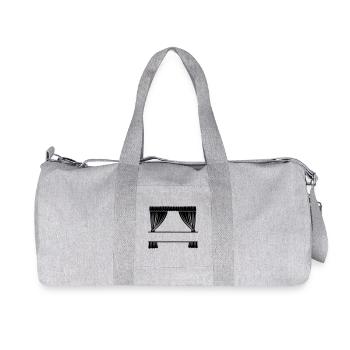 Rideaux avec renfoncement - Sac de sport en toile recyclée Stanley/Stella - gris chiné - Devant