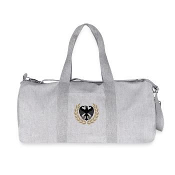 German Weight Lifting Adler - Recycled Canvas Sports Bag by Stanley/Stella - heather grey - Front