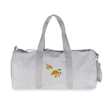 Bunte Fische - Recycelte Canvas-Sporttasche von Stanley/Stella - Grau meliert - Vorne