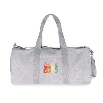 Skateboard Dad - Recycled Canvas Sports Bag by Stanley/Stella - heather grey - Front