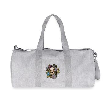Skull - Recycelte Canvas-Sporttasche von Stanley/Stella - Grau meliert - Vorne