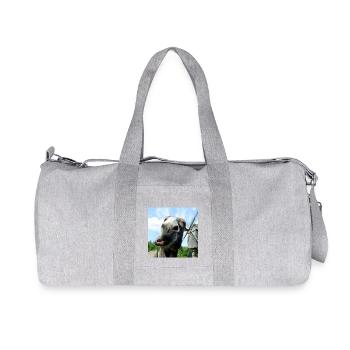 Esel - Recycelte Canvas-Sporttasche von Stanley/Stella - Grau meliert - Vorne