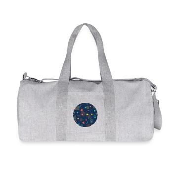 Muster für ÖPNV Sitze - Recycelte Canvas-Sporttasche von Stanley/Stella - Grau meliert - Vorne