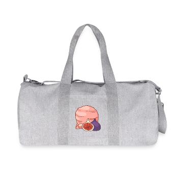 Feigenfrucht Eis Speiseeis Eiskrem Eiscreme - Recycelte Canvas-Sporttasche von Stanley/Stella - Grau meliert - Vorne