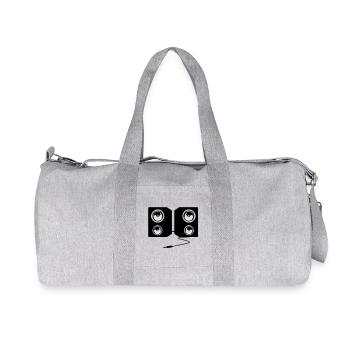 la musique en stéréo - Sac de sport en toile recyclée Stanley/Stella - gris chiné - Devant
