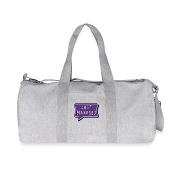SAINT VALENTINE. bachelorette party. I LOVE YOU. I LOVE YOU. LOVE - Recycled Canvas Sports Bag by Stanley/Stella - heather grey - Front