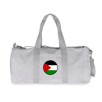 Free palestine palestina flag - Recycled Canvas Sports Bag by Stanley/Stella - heather grey - Front
