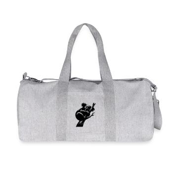 Niedlicher Schlafender Koala auf einem Baum - Recycelte Canvas-Sporttasche von Stanley/Stella - Grau meliert - Vorne