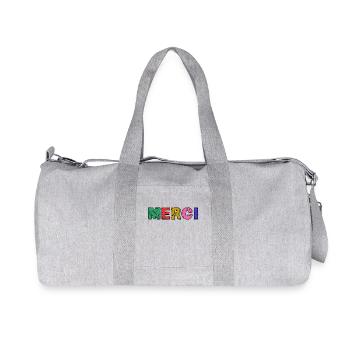 VIELEN DANK. GELIEBTE - Recycelte Canvas-Sporttasche von Stanley/Stella - Grau meliert - Vorne