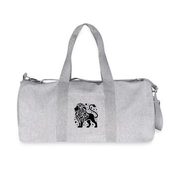 Lion élégant à la crinière sauvage - Sac de sport en toile recyclée Stanley/Stella - gris chiné - Devant