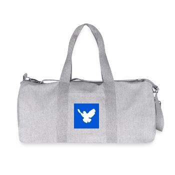 Colombe de la paix - Sac de sport en toile recyclée Stanley/Stella - gris chiné - Devant