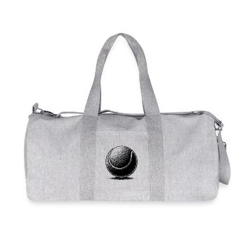 Tennisball für Tennis Spieler und Trainer - Recycelte Canvas-Sporttasche von Stanley/Stella - Grau meliert - Vorne