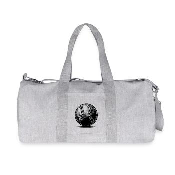 Baseball für Hobby Trainer Profi Spieler und Fans - Recycelte Canvas-Sporttasche von Stanley/Stella - Grau meliert - Vorne