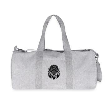 Alter Traumfänger Kultobjekt Feder Style - Recycelte Canvas-Sporttasche von Stanley/Stella - Grau meliert - Vorne