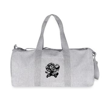 Radiant lion stormy with basketball - Recycled Canvas Sports Bag by Stanley/Stella - heather grey - Front