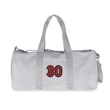 30. 30 ANS. 30e ANNIVERSAIRE. ANNIVERSAIRE 30 ANS. - Sac de sport en toile recyclée Stanley/Stella - gris chiné - Devant