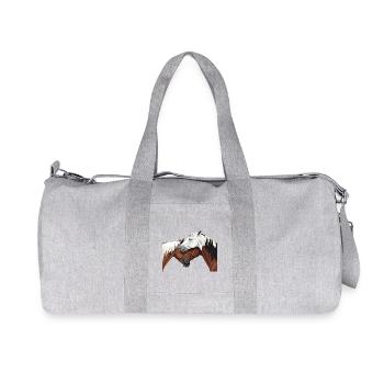 Horse connection - best friends - Recycled Canvas Sports Bag by Stanley/Stella - heather grey - Front
