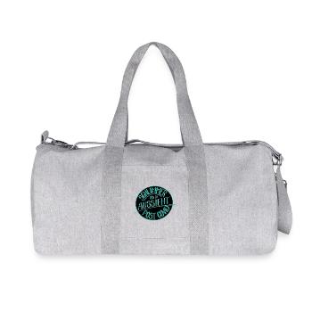 Schlimmer als es aussieht, Post Covid - Recycelte Canvas-Sporttasche von Stanley/Stella - Grau meliert - Vorne