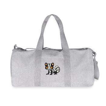 Stinktier Zombie Halloween Zombie - Recycelte Canvas-Sporttasche von Stanley/Stella - Grau meliert - Vorne