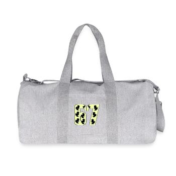67 Numéros Numéro 67 - Sac de sport en toile recyclée Stanley/Stella - gris chiné - Devant
