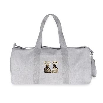 They Didnt Listen Bro Same Sarcasm Meme Humor - Recycled Canvas Sports Bag by Stanley/Stella - heather grey - Front