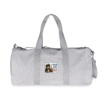Tea and Silence - Recycled Canvas Sports Bag by Stanley/Stella - heather grey - Front