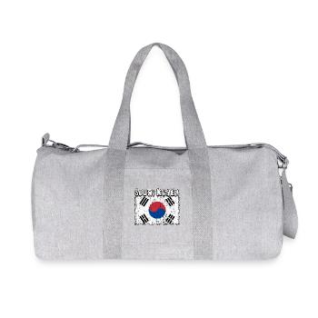 South Korea Flag South Korean - Recycled Canvas Sports Bag by Stanley/Stella - heather grey - Front