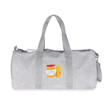 Erdnussbutter - Recycelte Canvas-Sporttasche von Stanley/Stella - Grau meliert - Vorne