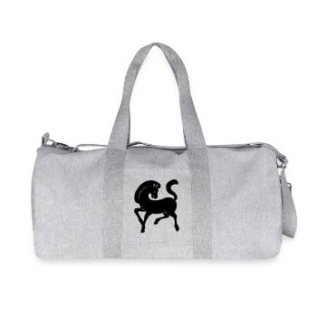 Horse shadow image year of the horse - Recycled Canvas Sports Bag by Stanley/Stella - heather grey - Front