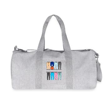 clothing pants logo - Recycled Canvas Sports Bag by Stanley/Stella - heather grey - Front