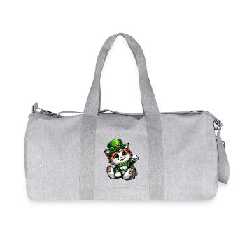 St. Patrick's Maine Coon Fest - Recycelte Canvas-Sporttasche von Stanley/Stella - Grau meliert - Vorne