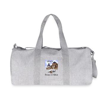 Cygnes ornés et architecture espagnole - Sac de sport en toile recyclée Stanley/Stella - gris chiné - Devant