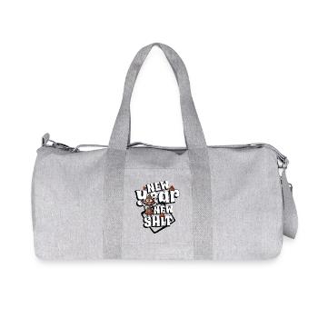 New year, new shit - Recycled Canvas Sports Bag by Stanley/Stella - heather grey - Front