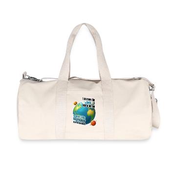 I am more the Earth kind o' person - Recycled Canvas Sports Bag by Stanley/Stella - natural - Front