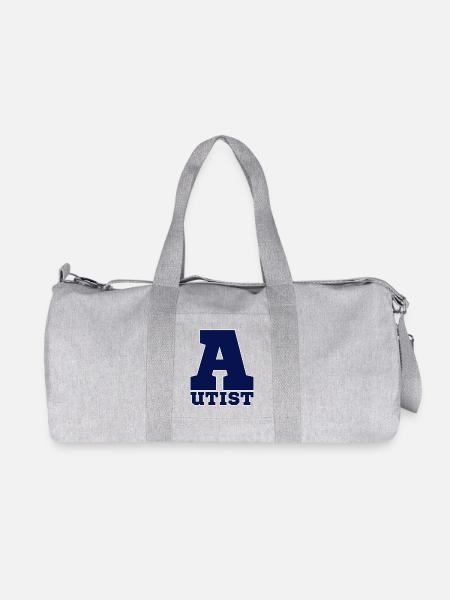 autistic - Recycled Canvas Sports Bag by Stanley/Stella - heather grey