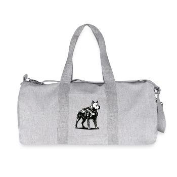 Chien cyborg - Sac de sport en toile recyclée Stanley/Stella - gris chiné - Devant