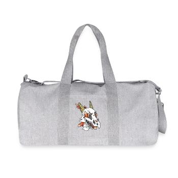 Crystal Skull - Dragon (by Leni Riosa) - Recycled Canvas Sports Bag by Stanley/Stella - heather grey - Front