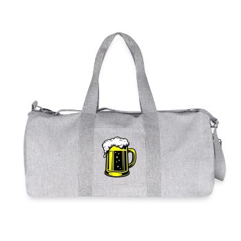 Bière Beer Symbol Beer - Sac de sport en toile recyclée Stanley/Stella - gris chiné - Devant