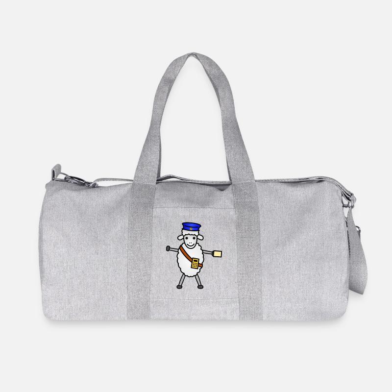 TIB_Schaf-ner_bunt - Recycelte Canvas-Sporttasche von Stanley/Stella - Grau meliert