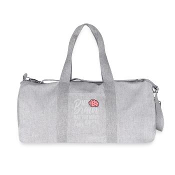 My Brain Has Too Many Tabs Open Lustig Grübeln - Recycled Canvas Sports Bag by Stanley/Stella - heather grey - Front