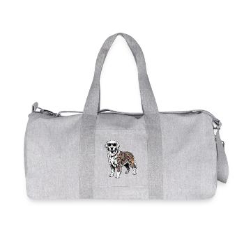 Tatouages japonais pour le Golden Retriever - Sac de sport en toile recyclée Stanley/Stella - gris chiné - Devant